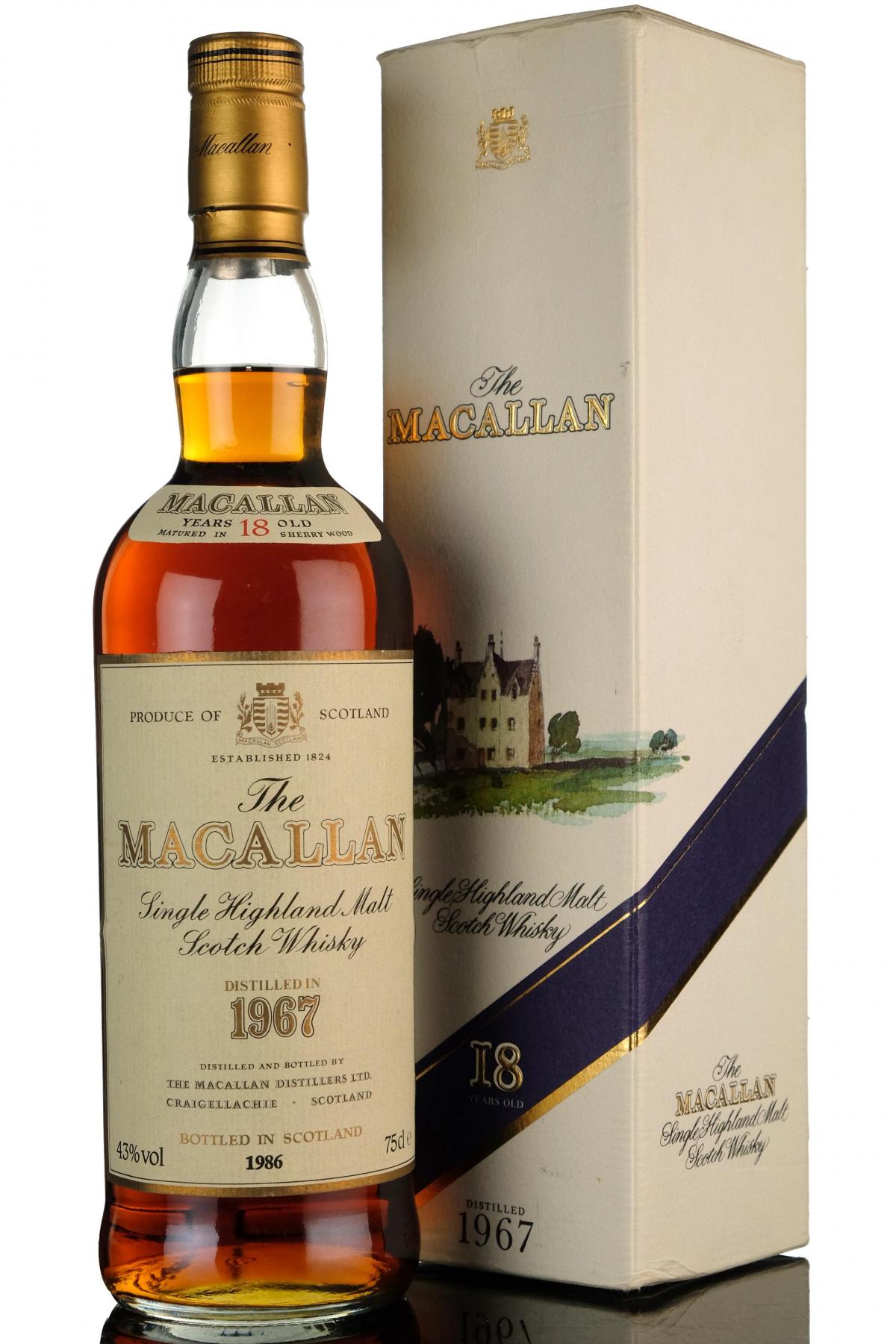 Macallan 1967-1986 - 18 Year Old