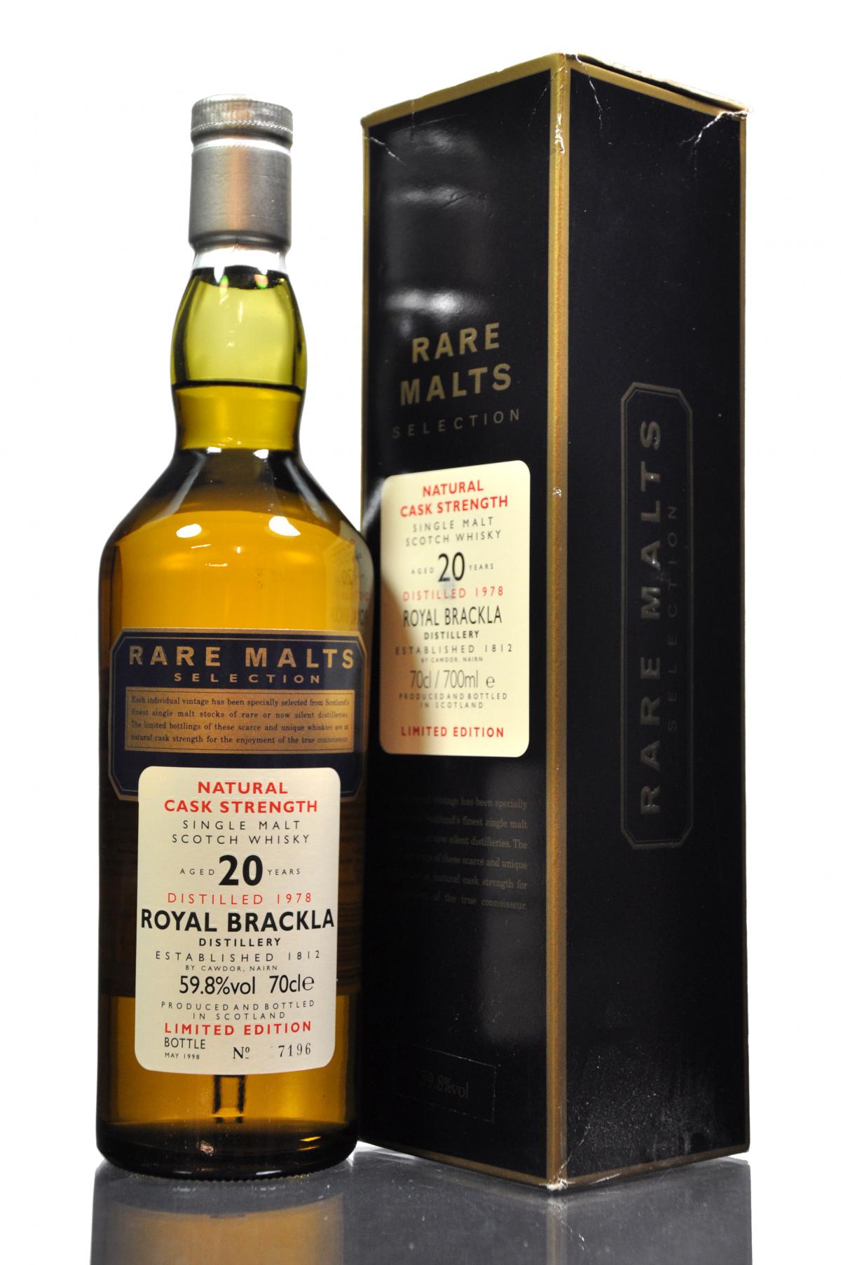 Royal Brackla 1978-1998 - 20 Year Old - Rare Malts 59.8%