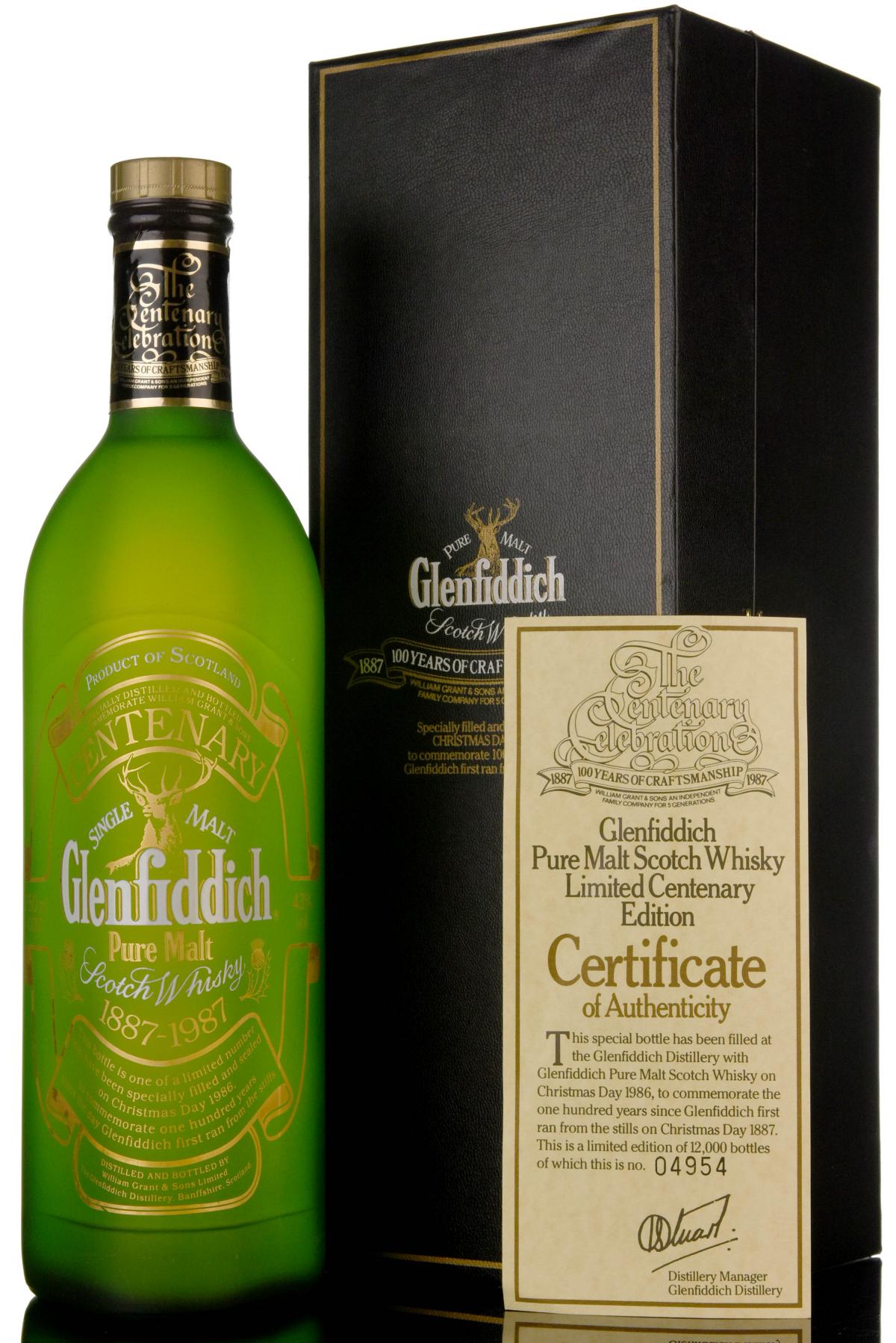 Glenfiddich Centenary 1887-1987