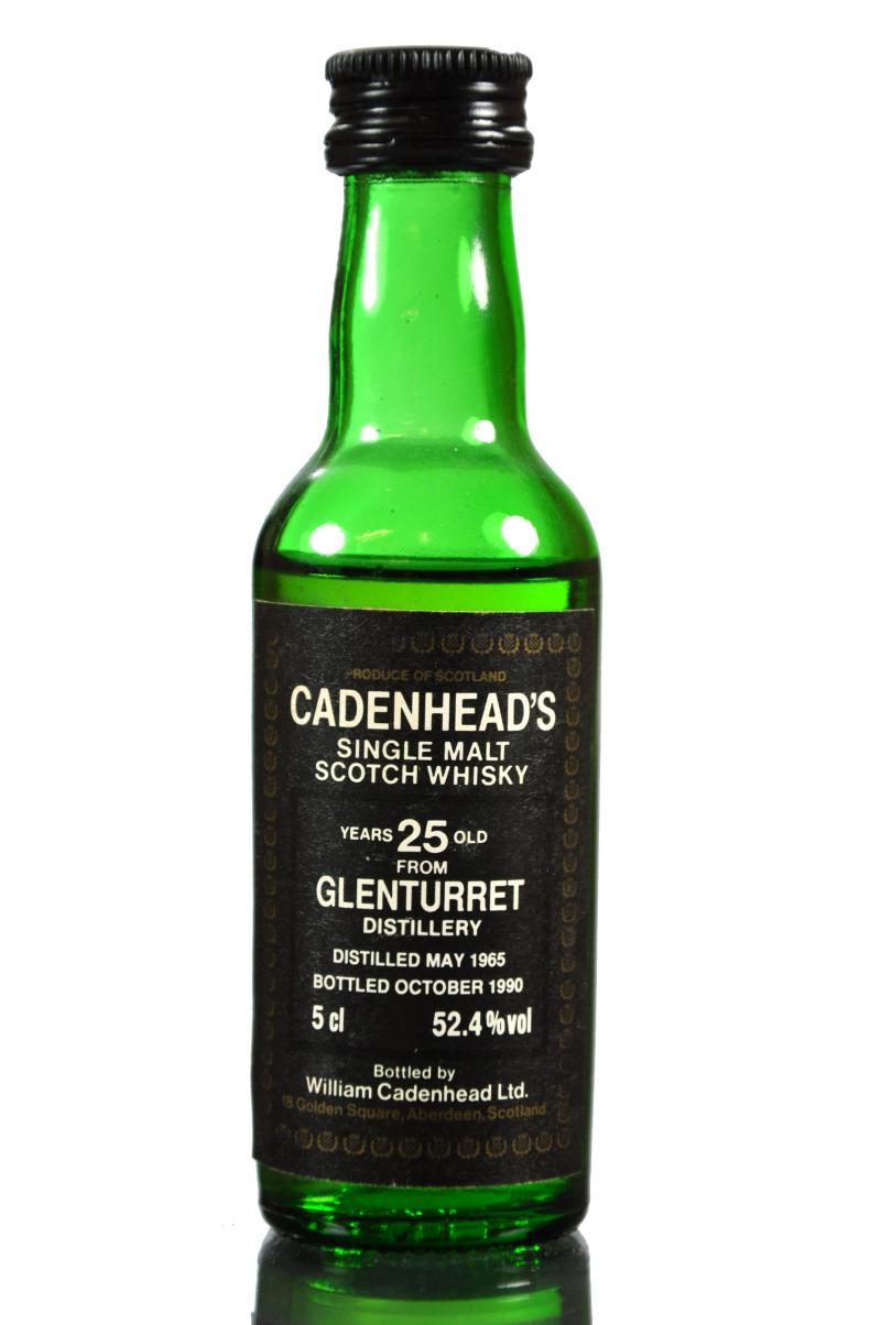 Glenturret 1965-1990 - 25 Year Old - Cadenheads Miniature