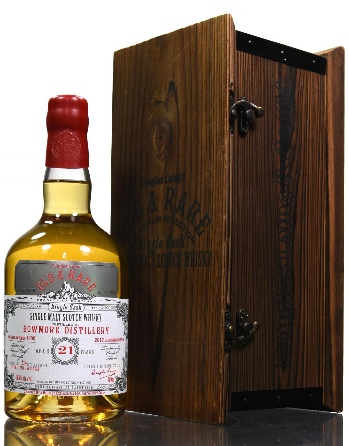 Bowmore 1990-2012 - 21 Year Old - Douglas Laing - Old & Rare Platinum Selection