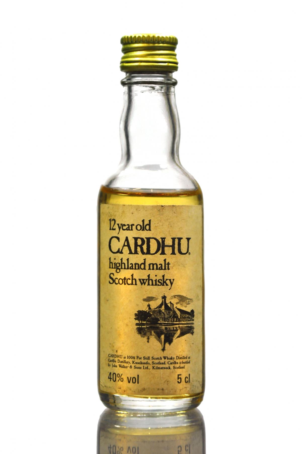 Cardhu 12 Year Old Miniature