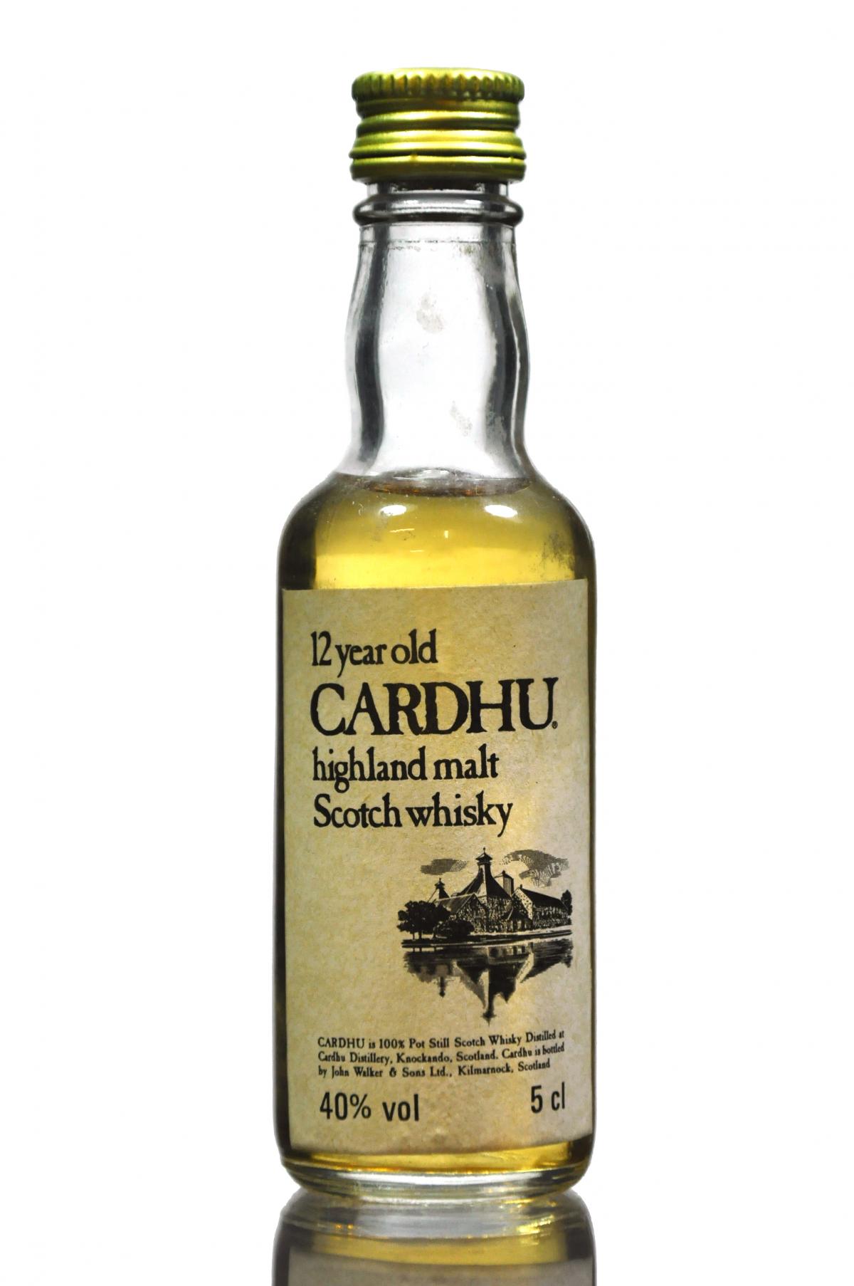 Cardhu 12 Year Old Miniature