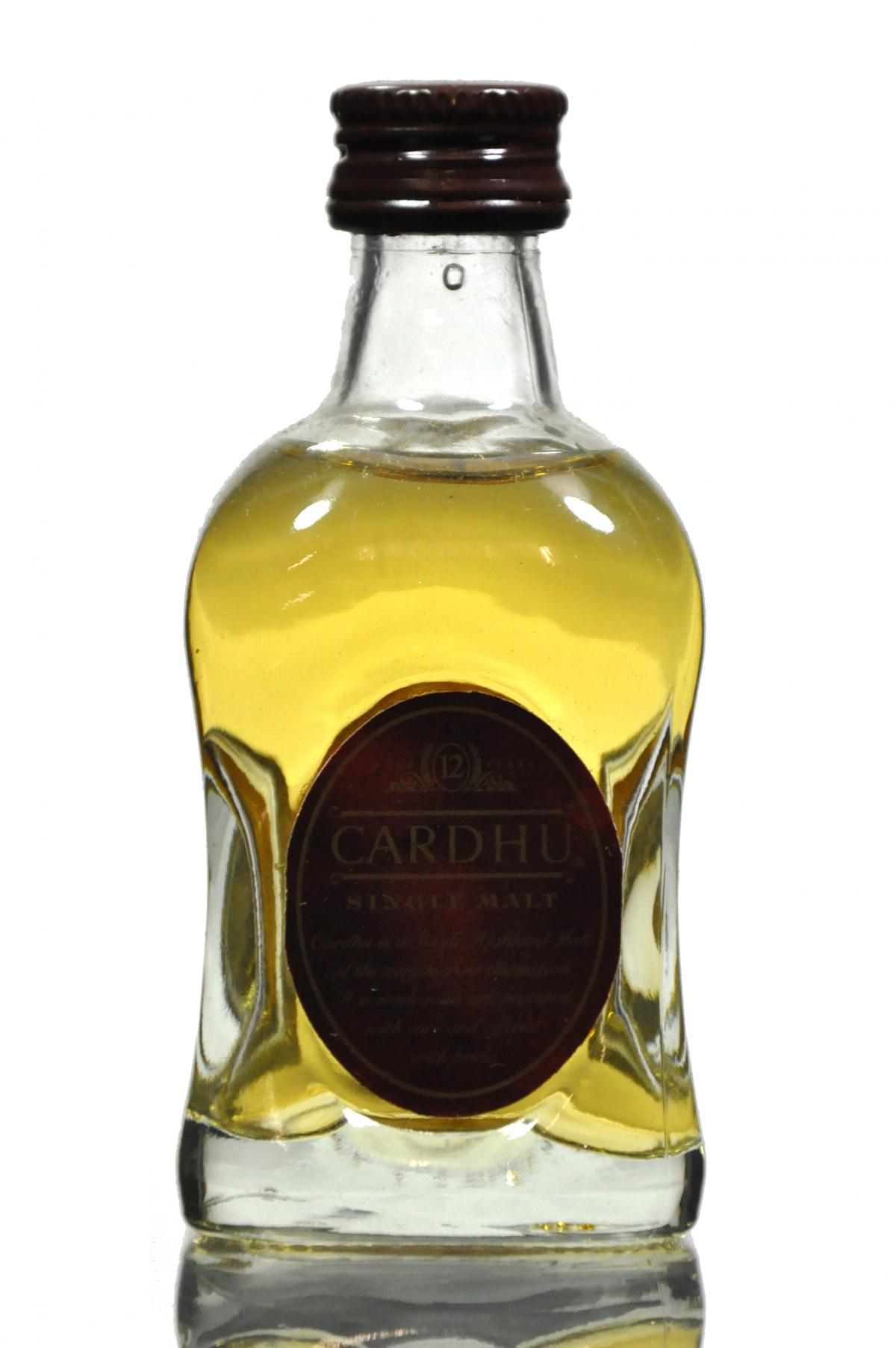 Cardhu 12 Year Old Miniature