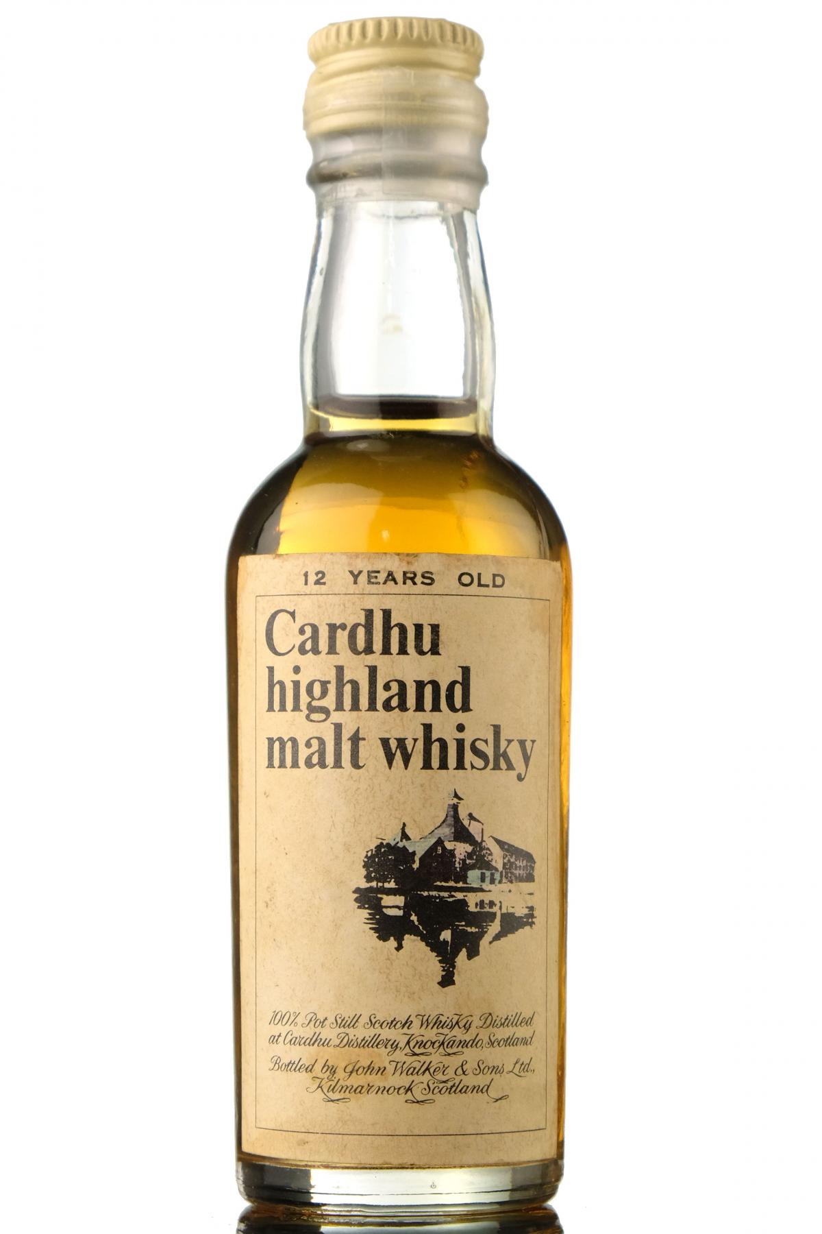 Cardhu 12 Year Old Miniature