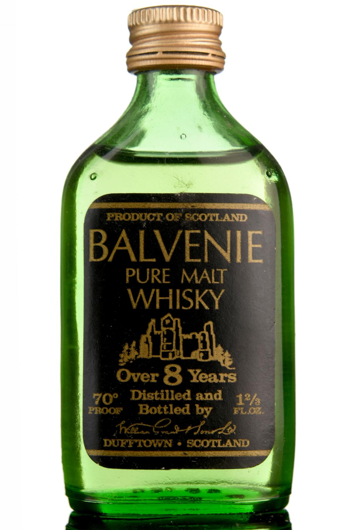 Balvenie 8 Year Old - 1970s - 70 Proof - Miniature