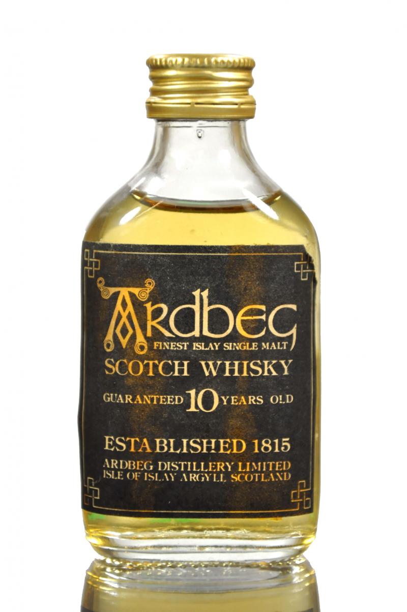 Ardbeg 10 Year Old - Guaranteed - 1980s - Miniature