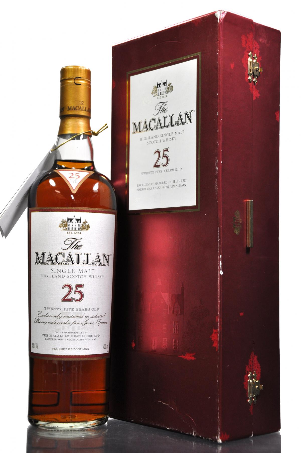 MACALLAN 25 YEAR OLD - SHERRY CASK - Circa 2000
