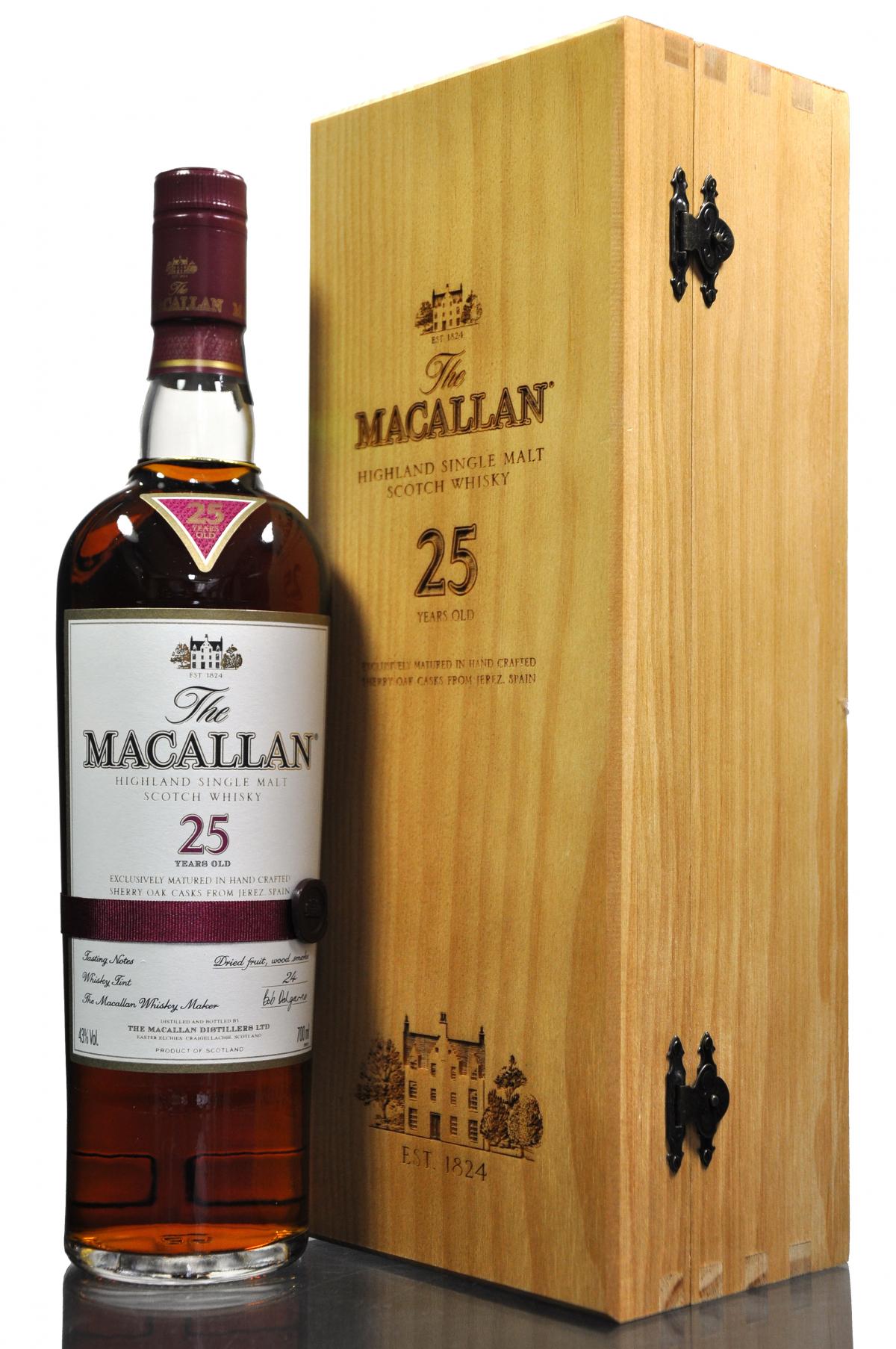 Macallan 25 Year Old - Sherry Cask