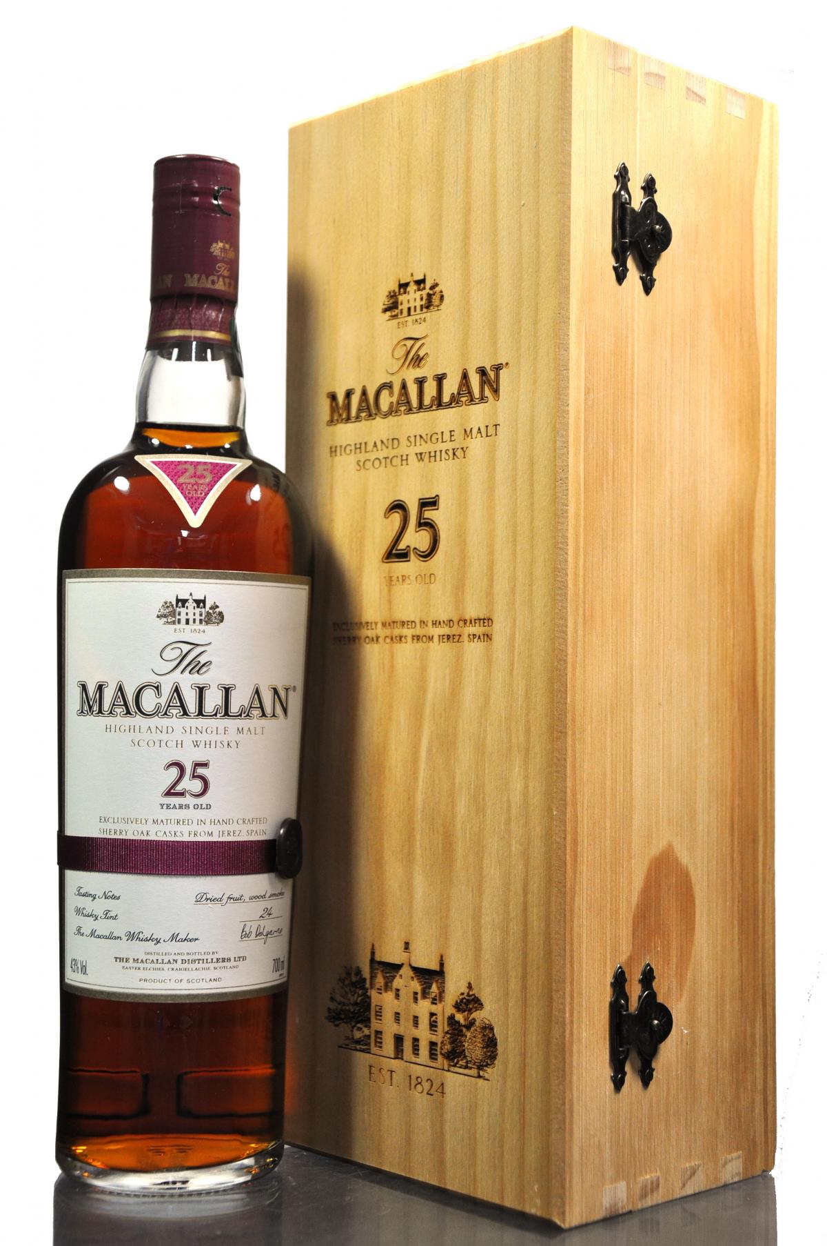 Macallan 25 Year Old - Sherry Cask