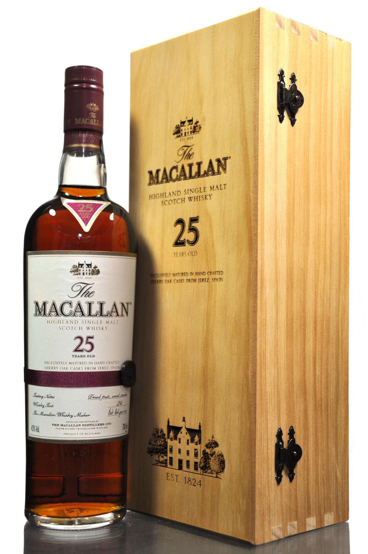 Macallan 25 Year Old - Sherry Cask