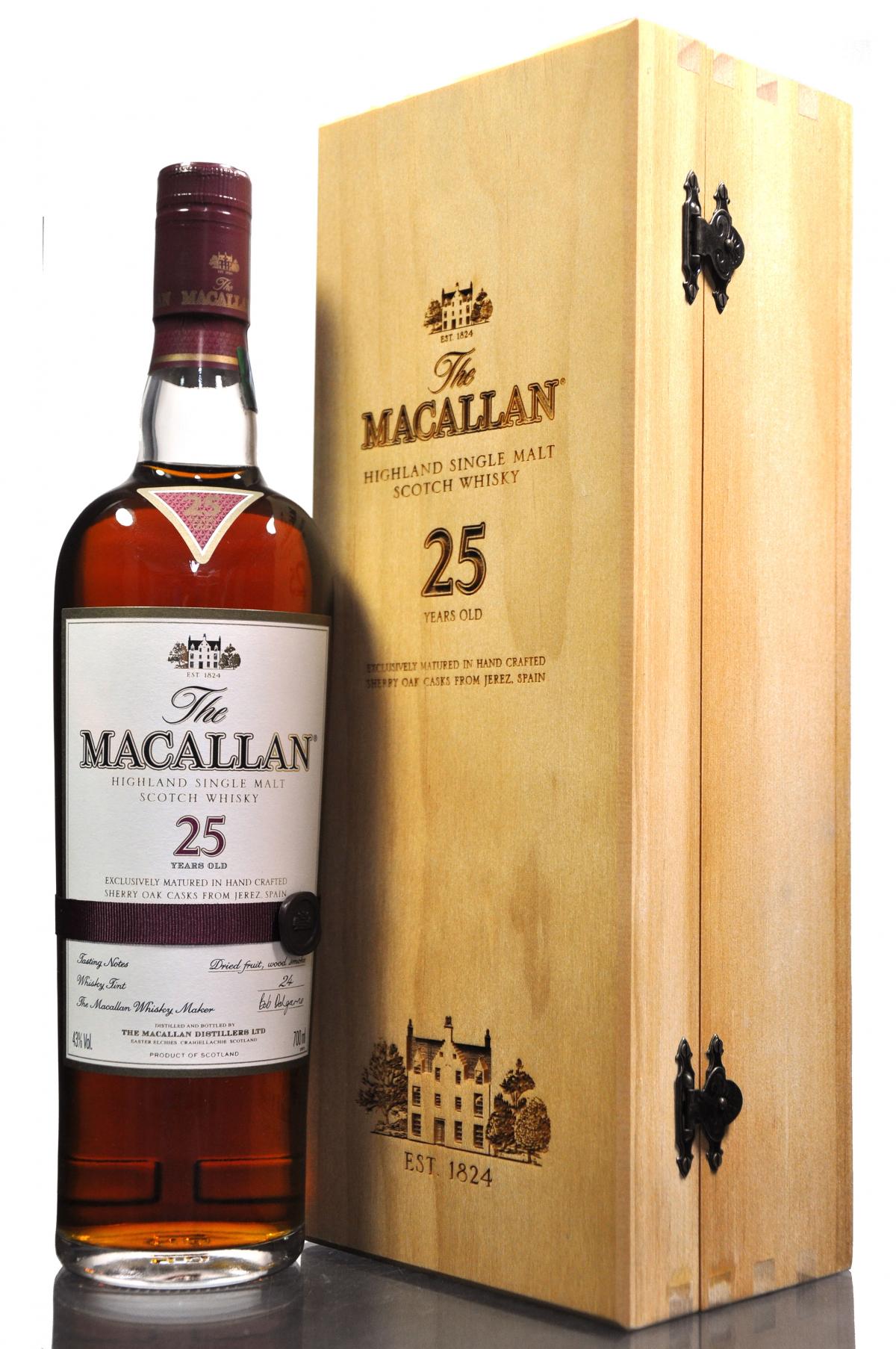 Macallan 25 Year Old - Sherry Cask