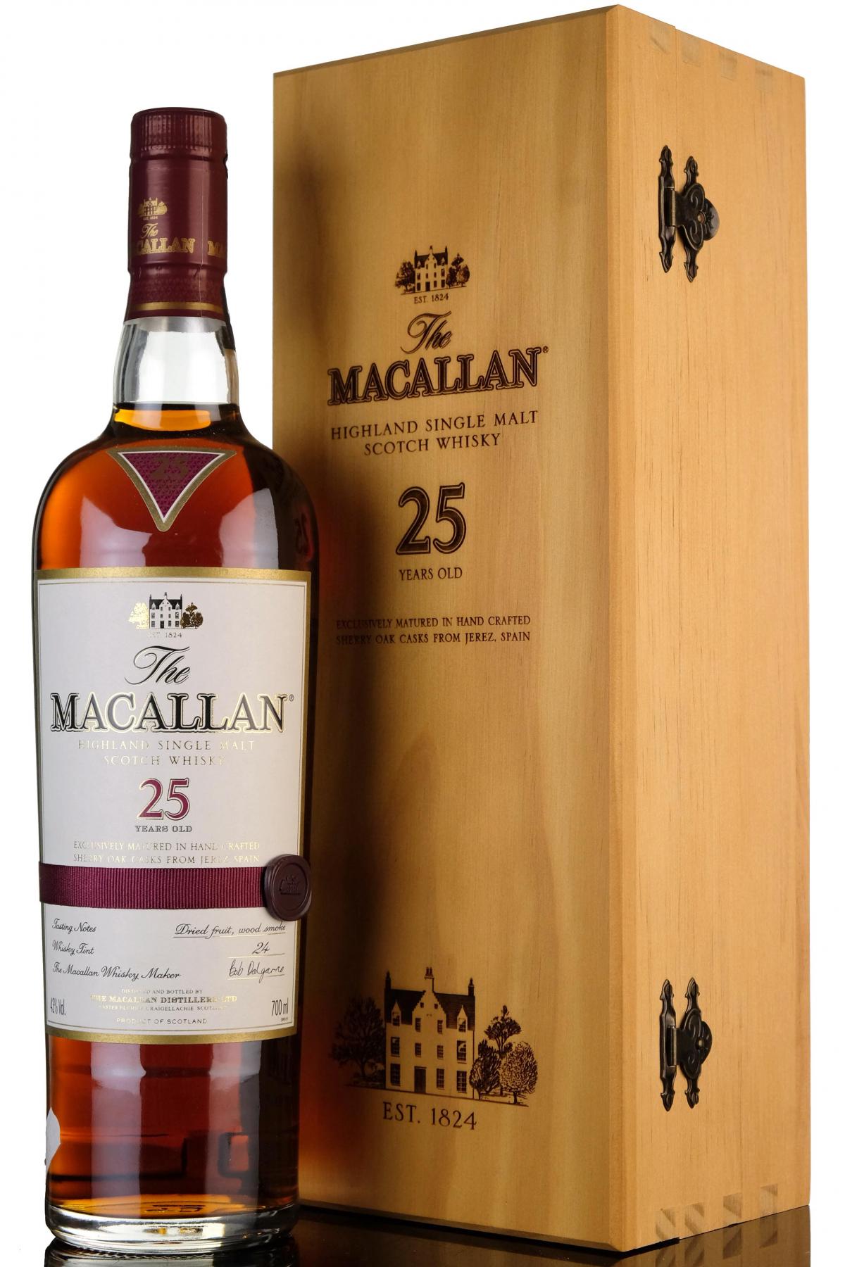 Macallan 25 Year Old - Sherry Cask