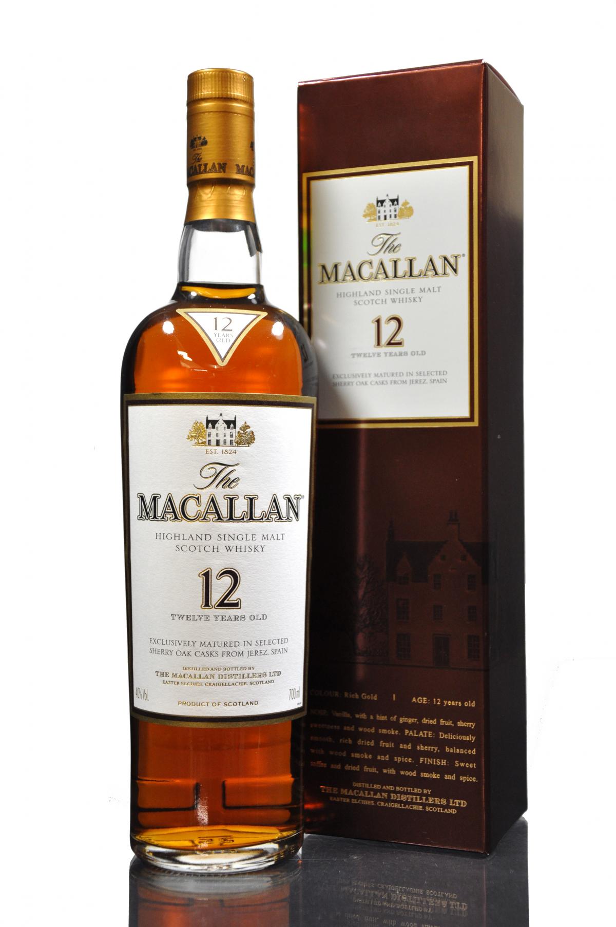 Macallan 12 Year Old - Sherry Cask - Mid 2000s