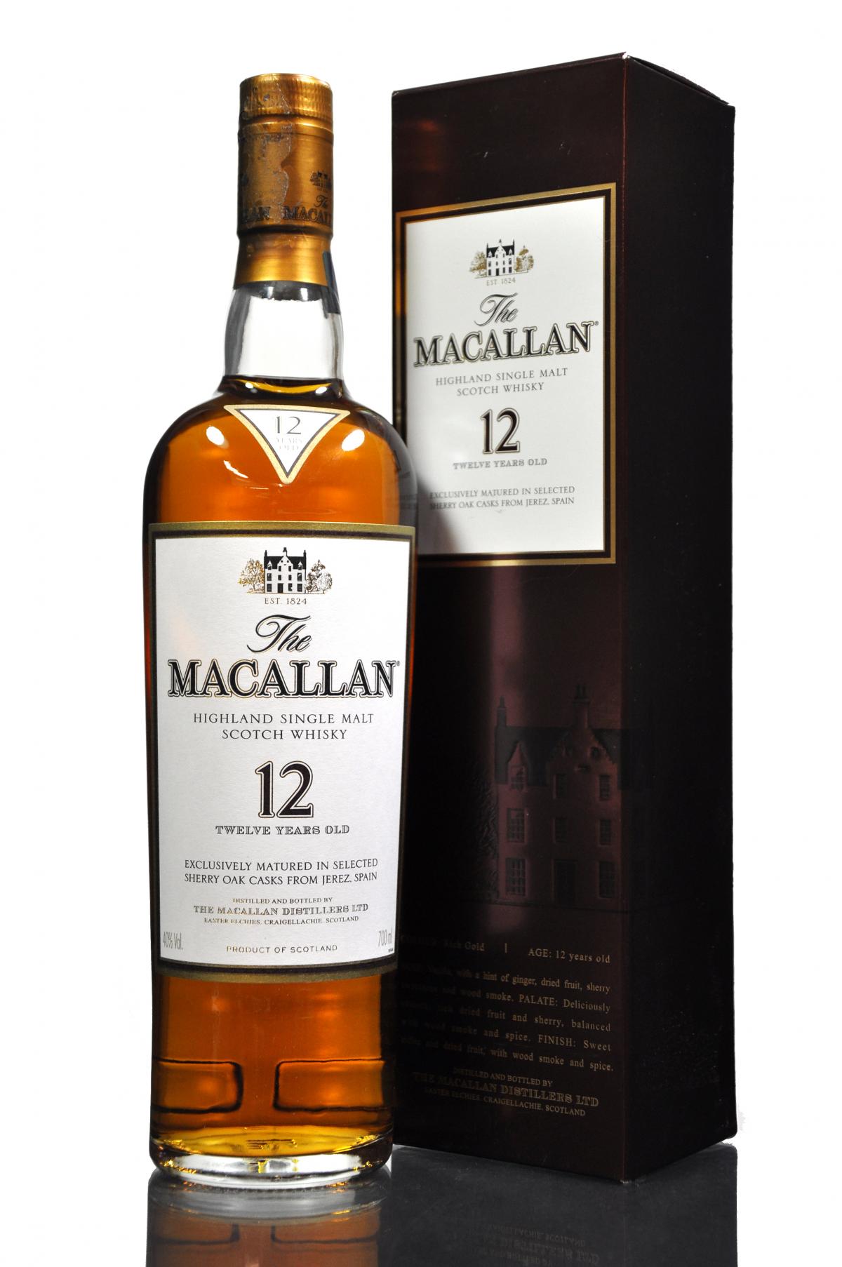 Macallan 12 Year Old - Sherry Cask - Mid 2000s
