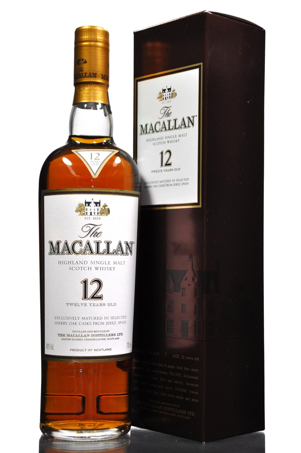 Macallan 12 Year Old - Sherry Cask - Mid 2000s