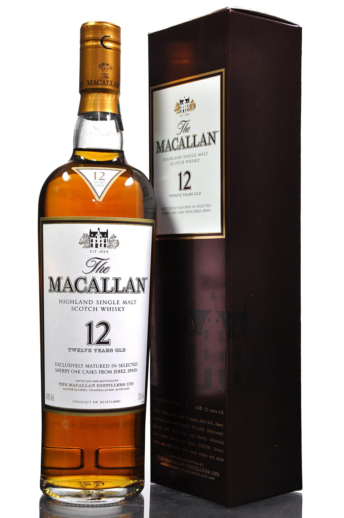 Macallan 12 Year Old - Sherry Cask - Mid 2000s