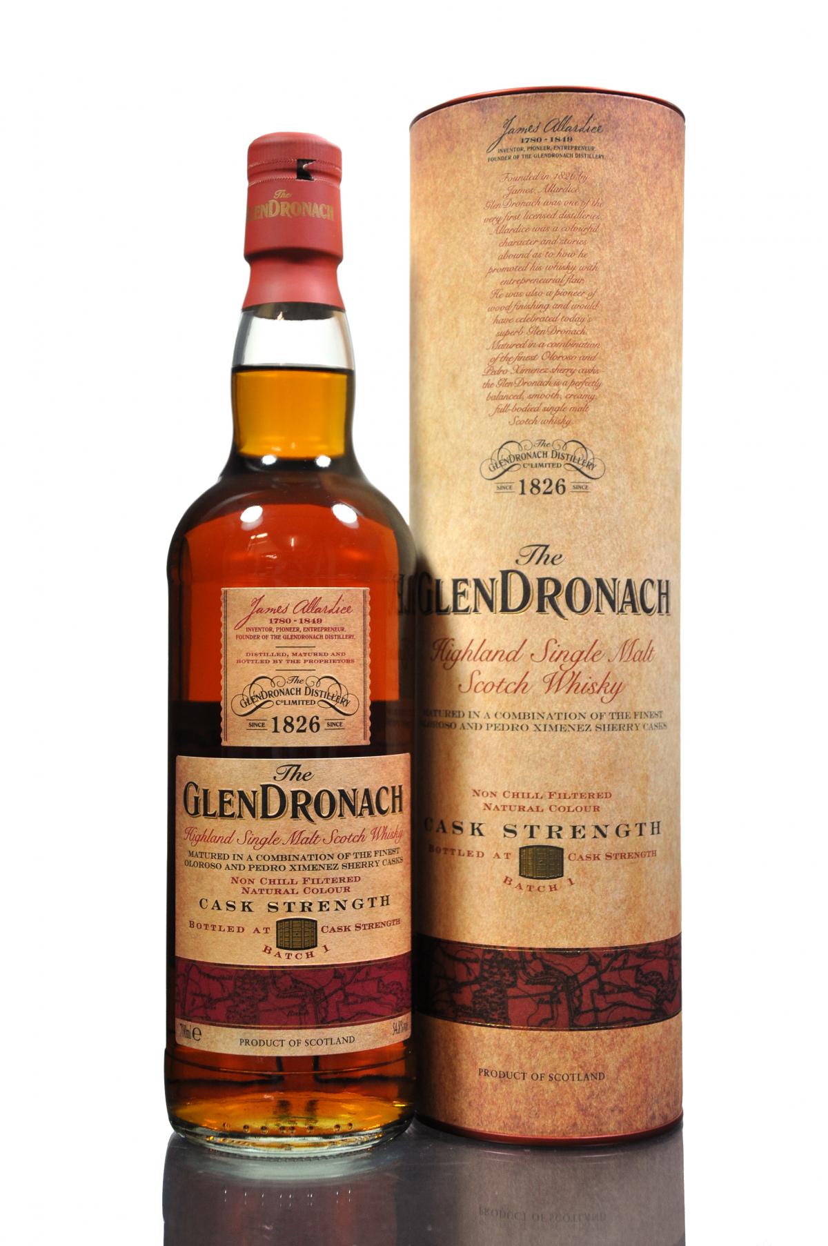 Glendronach Cask Strength Batch 1 - 2012 Release