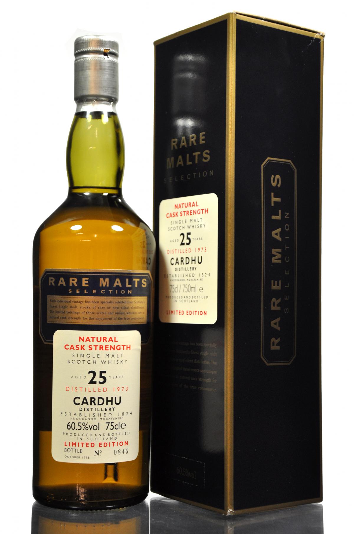 Cardhu 1973-1998 - 25 Year Old - Rare Malts 60.5%