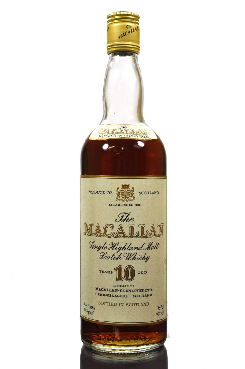 Macallan 10 Year Old - Sherry Cask - Late 1970s