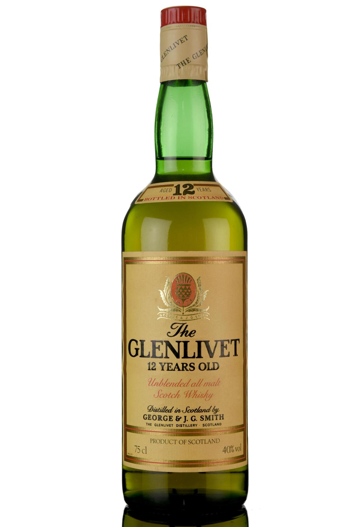 Glenlivet 12 Year Old - 1980s