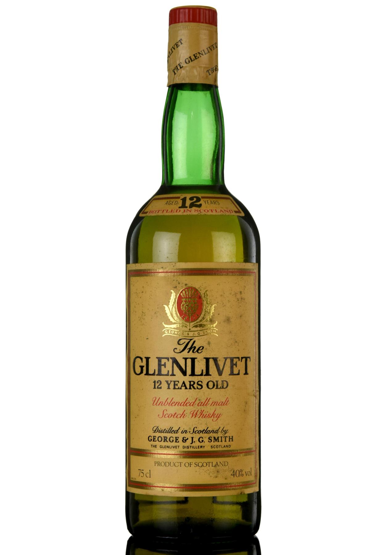 Glenlivet 12 Year Old - 1980s