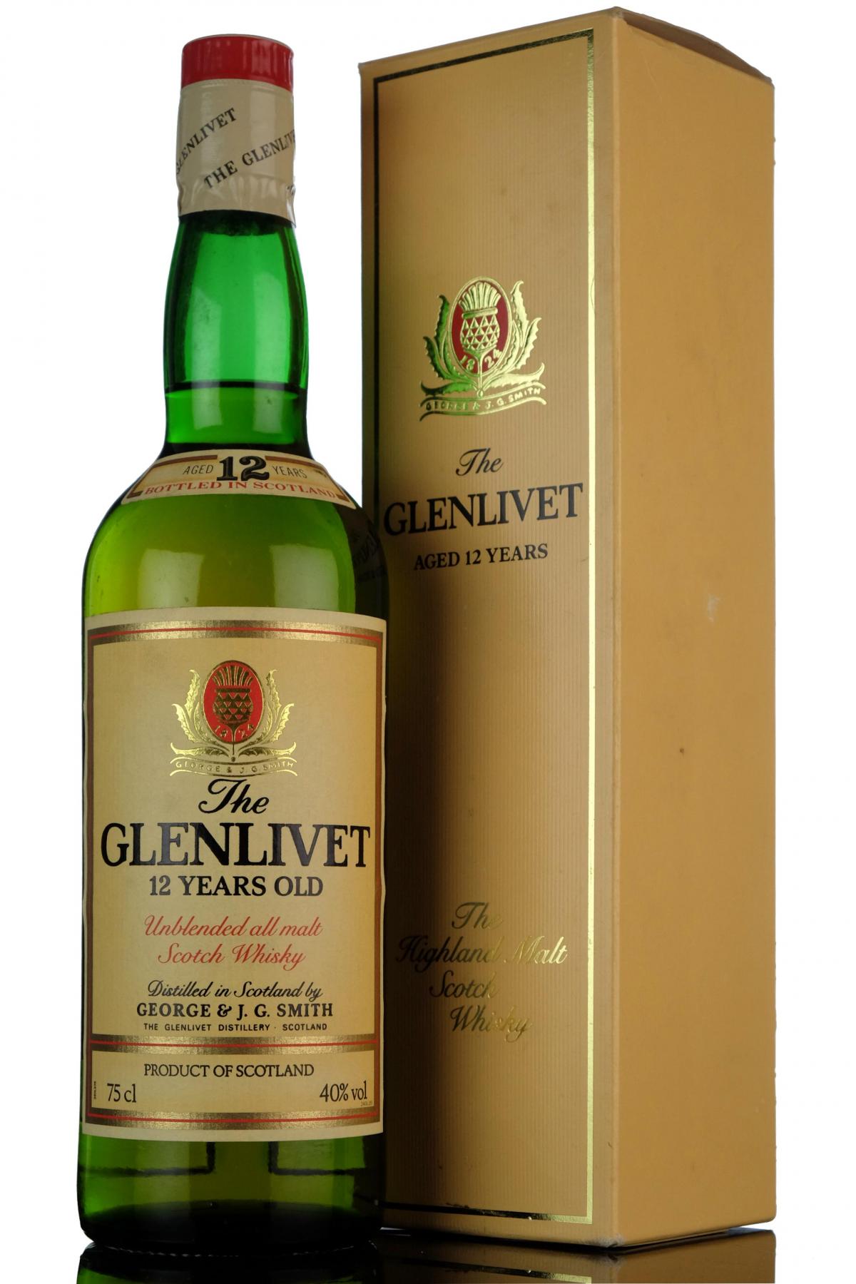 Glenlivet 12 Year Old - 1980s