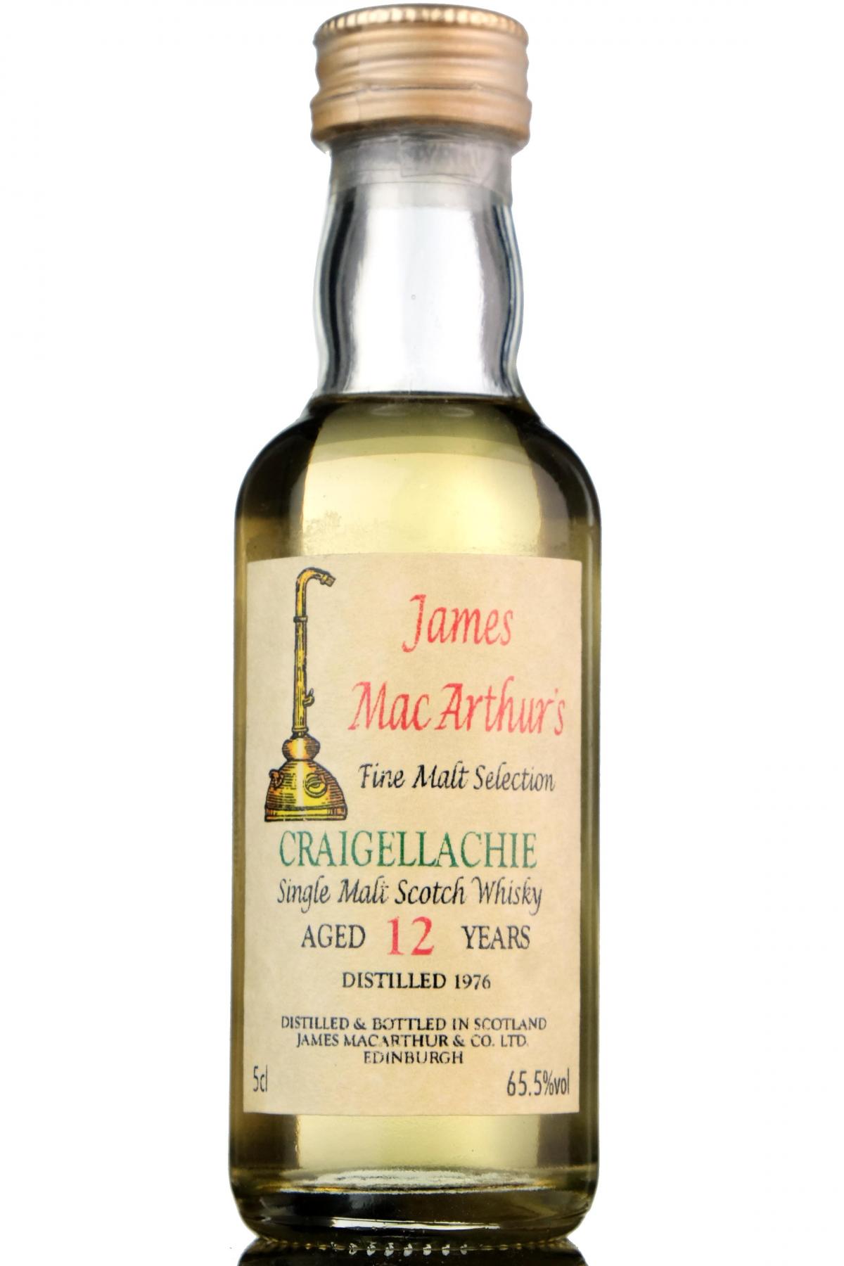 Craigellachie 1976 - 12 Year Old - James MacArthur - Fine Malt Selection Miniature