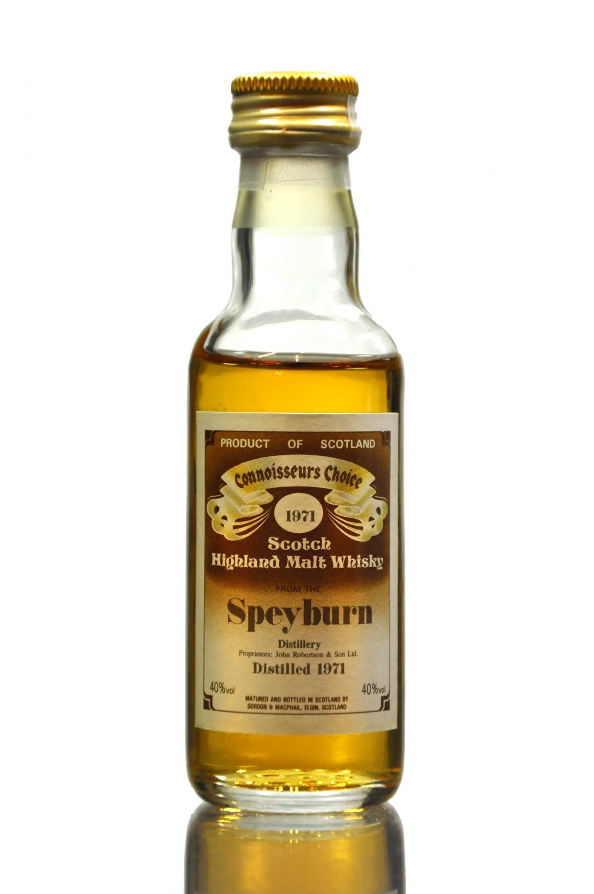 Speyburn 1971 - Connoisseurs Choice Miniature