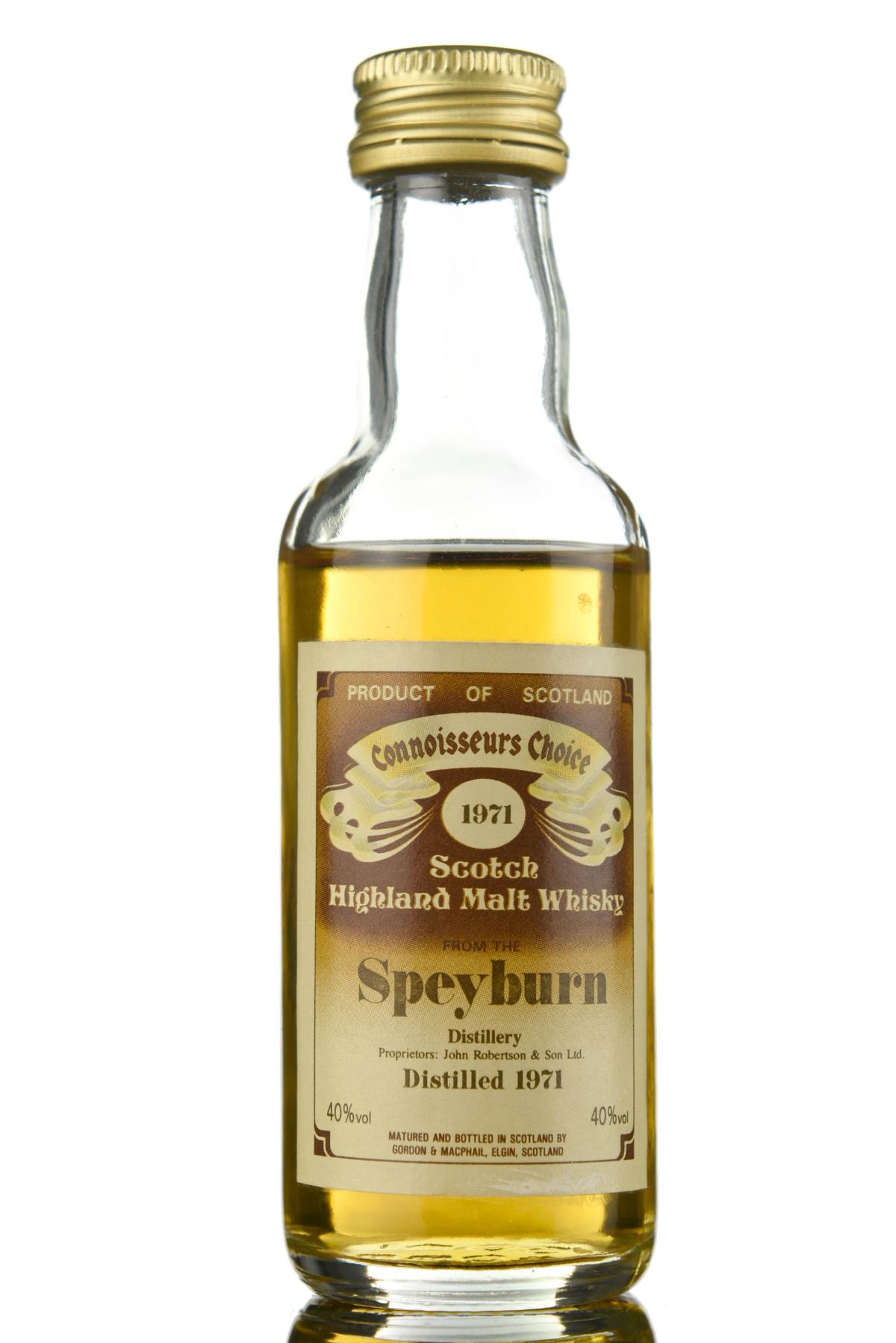 Speyburn 1971 - Connoisseurs Choice Miniature