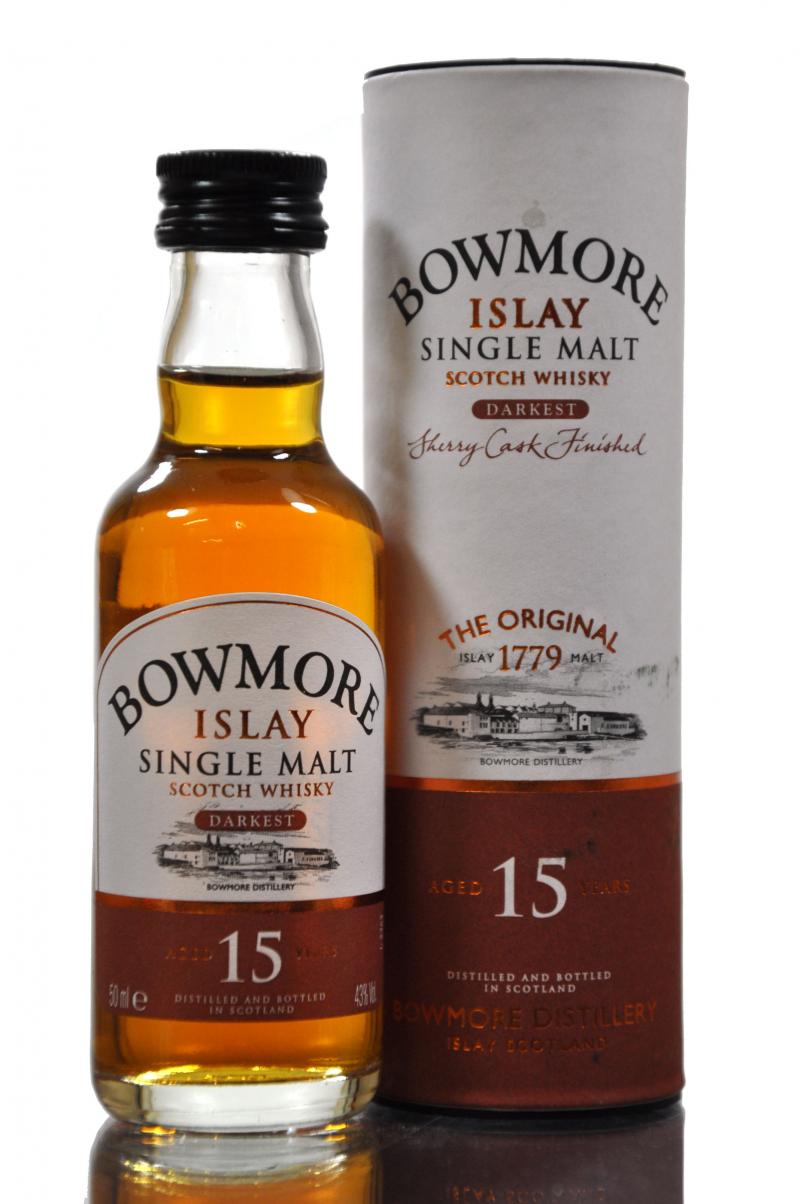 Bowmore Darkest - 15 Year Old Miniature