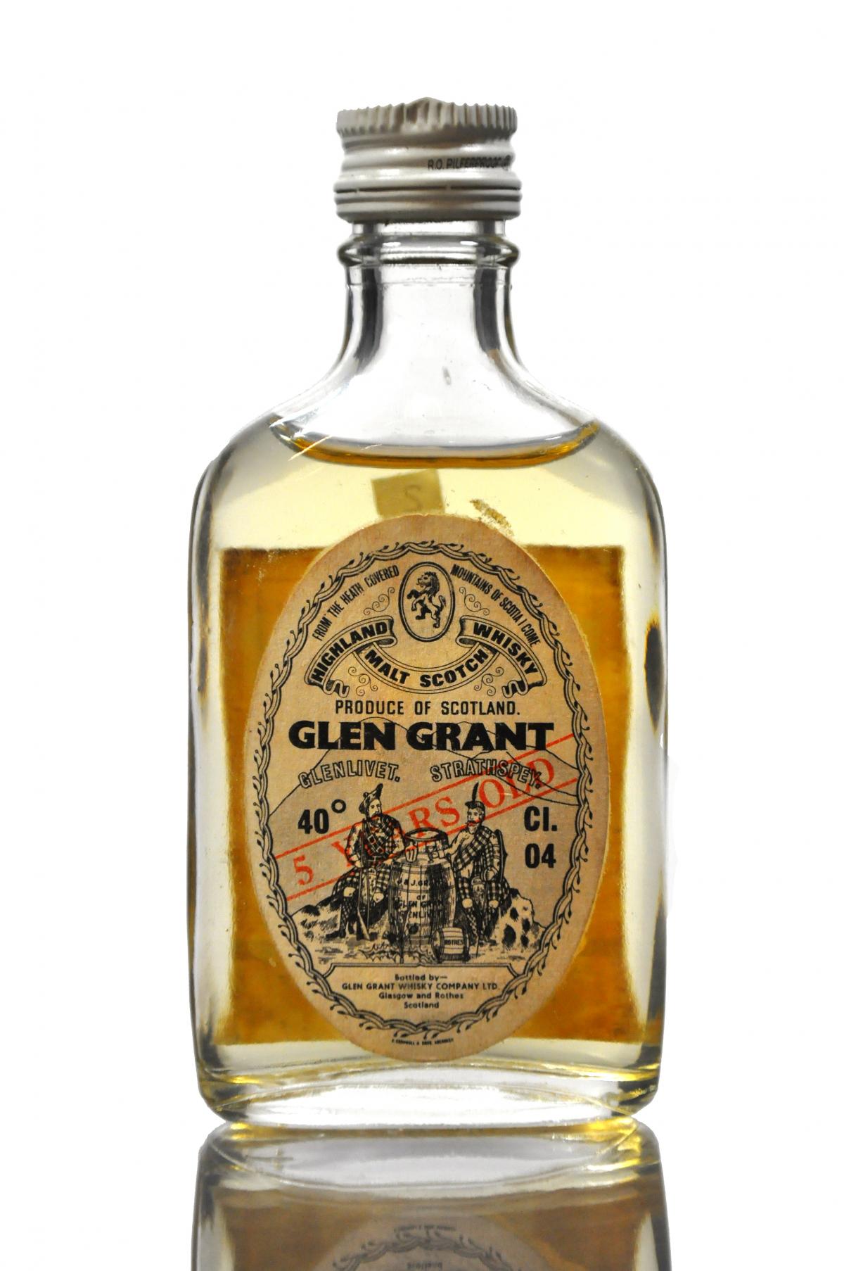 Glen Grant 5 Year Old Miniature