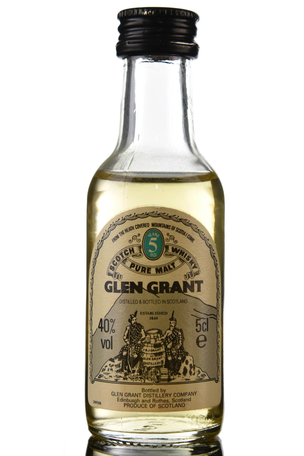 Glen Grant 5 Year Old Miniature