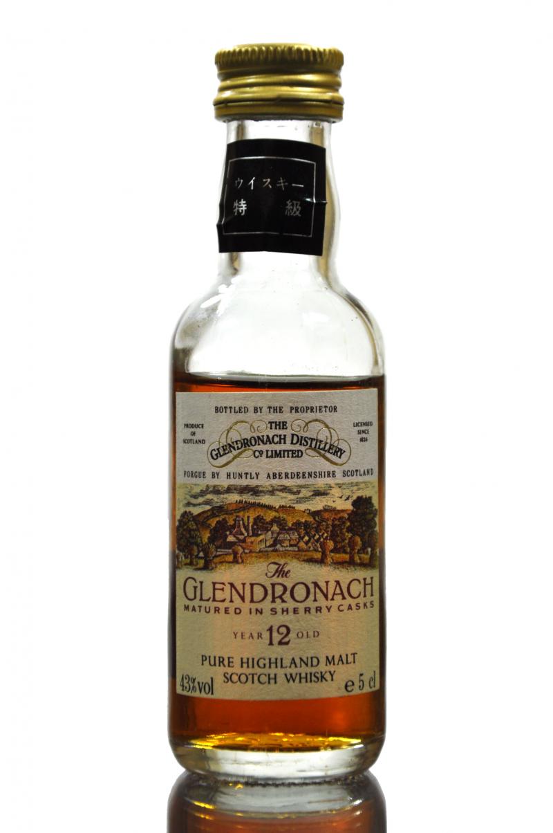 Glendronach 12 Year Old Miniature