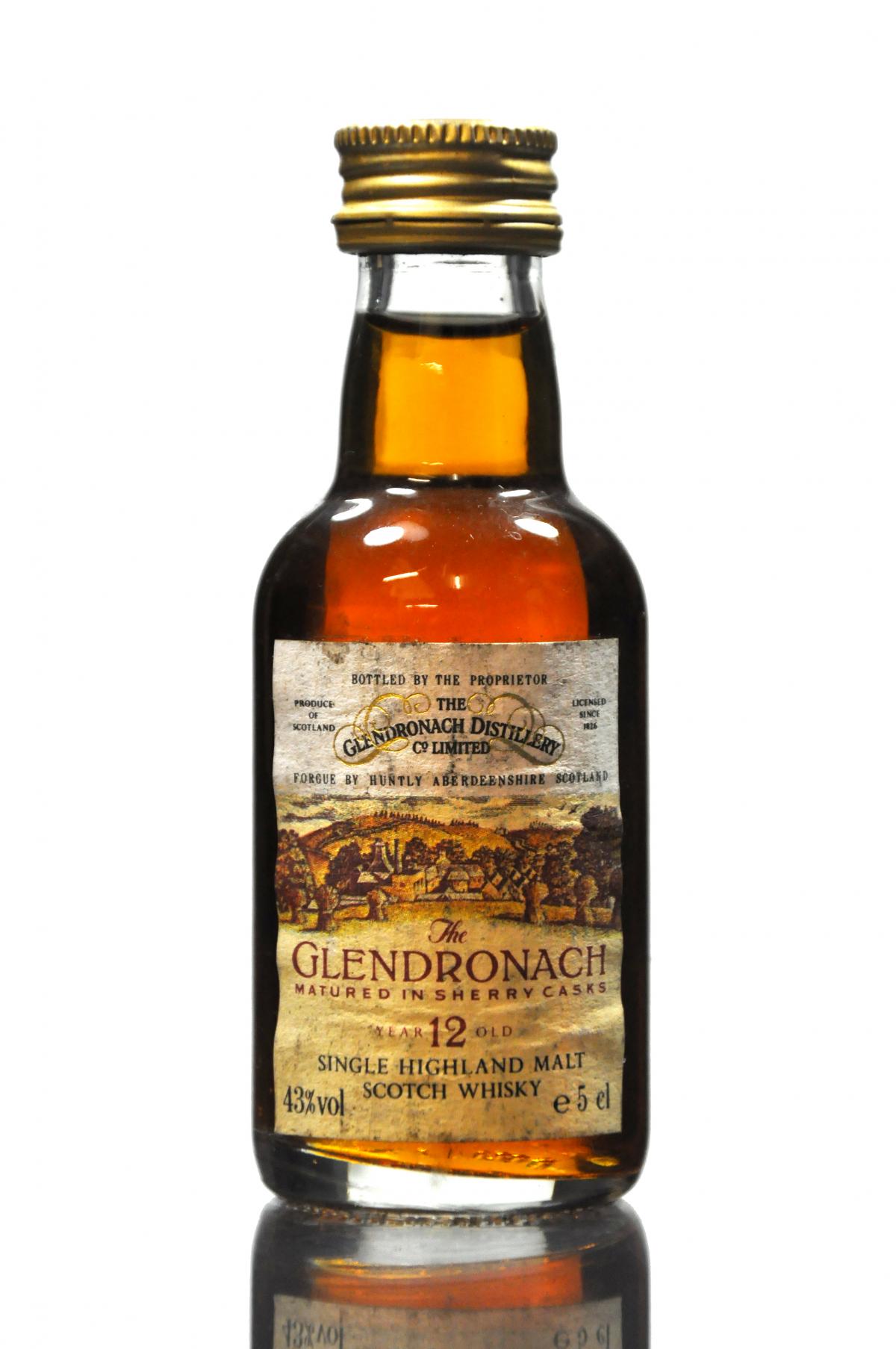 Glendronach 12 Year Old Miniature