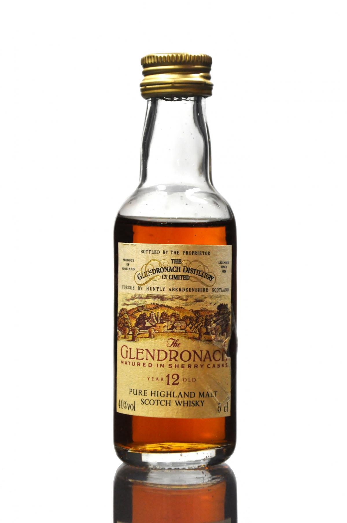 Glendronach 12 Year Old Miniature