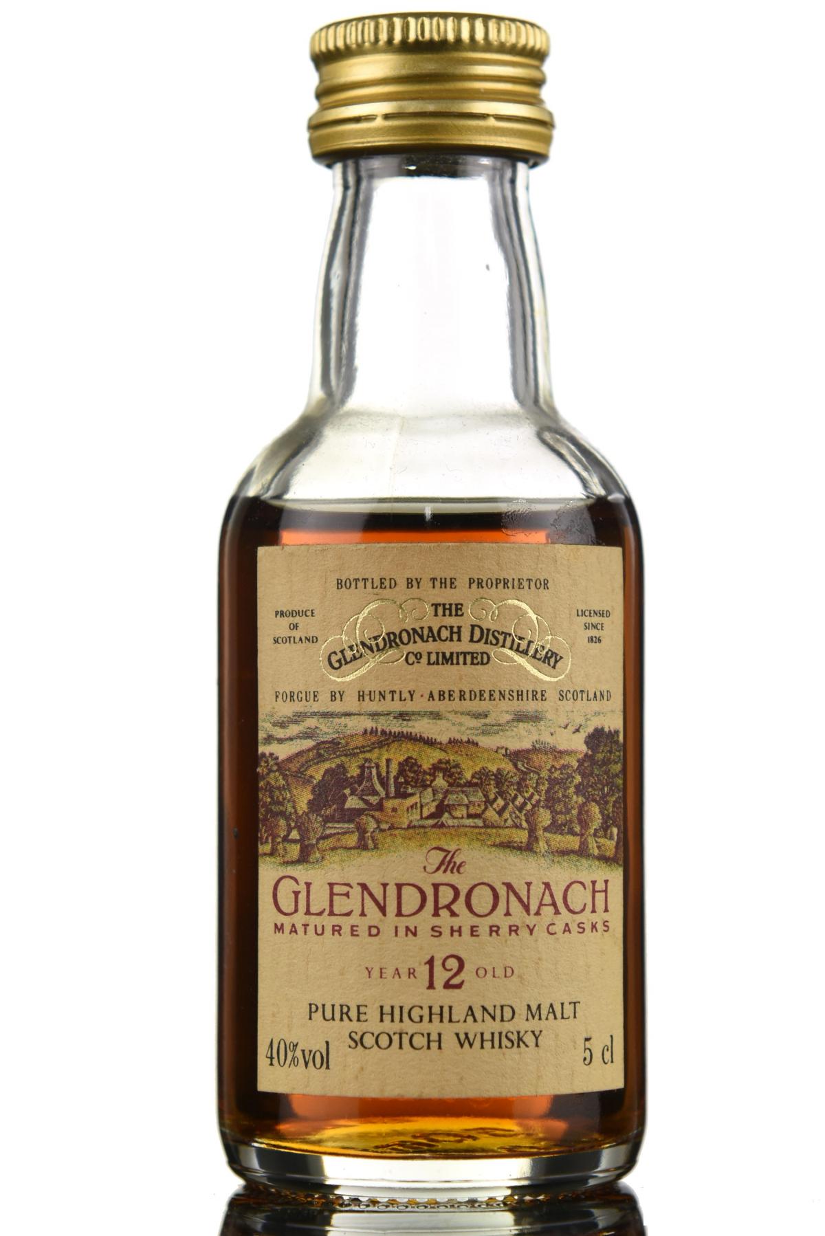 Glendronach 12 Year Old Miniature
