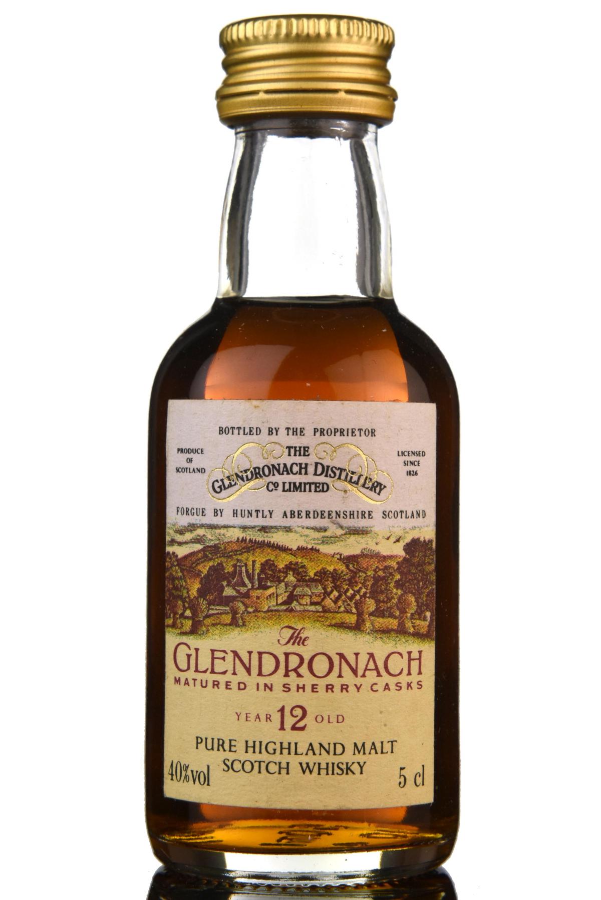Glendronach 12 Year Old Miniature