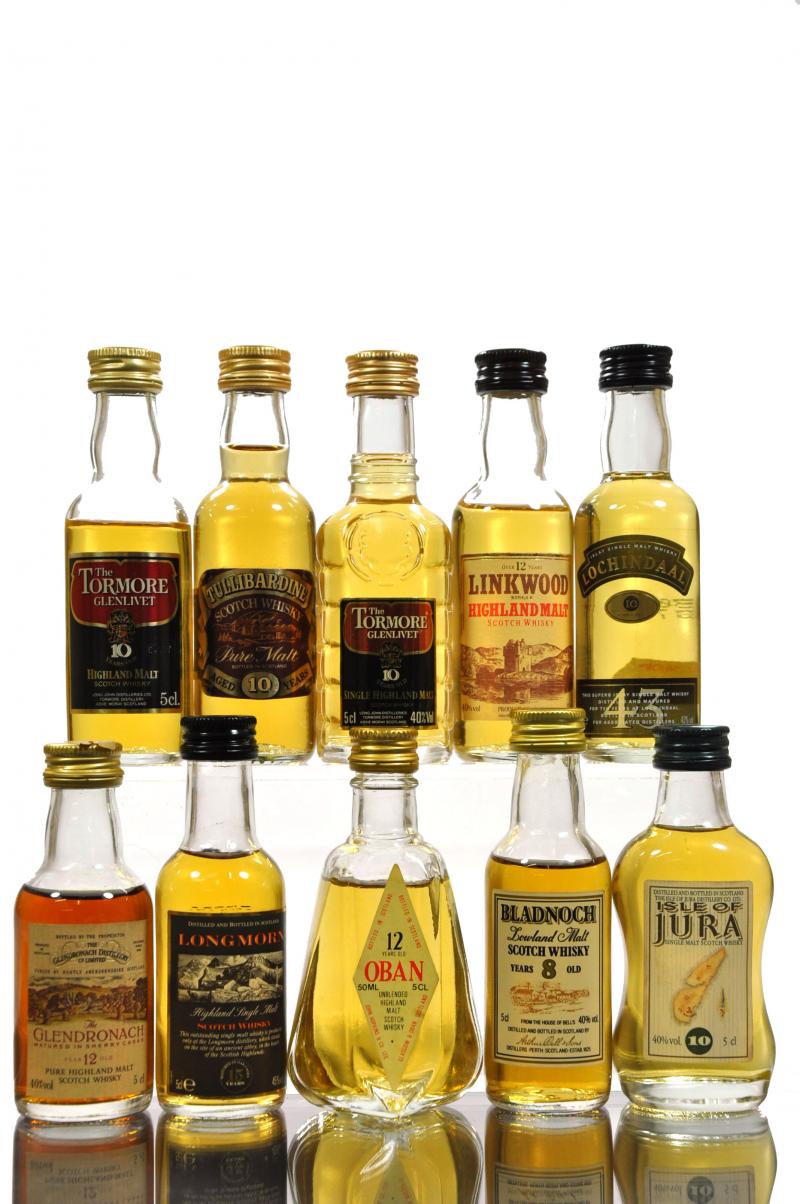 10 x Single Malt Miniatures