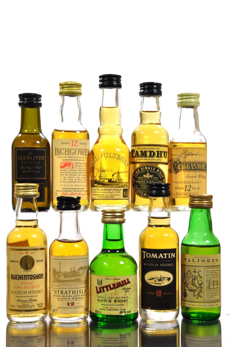 10 x Single Malt Miniatures