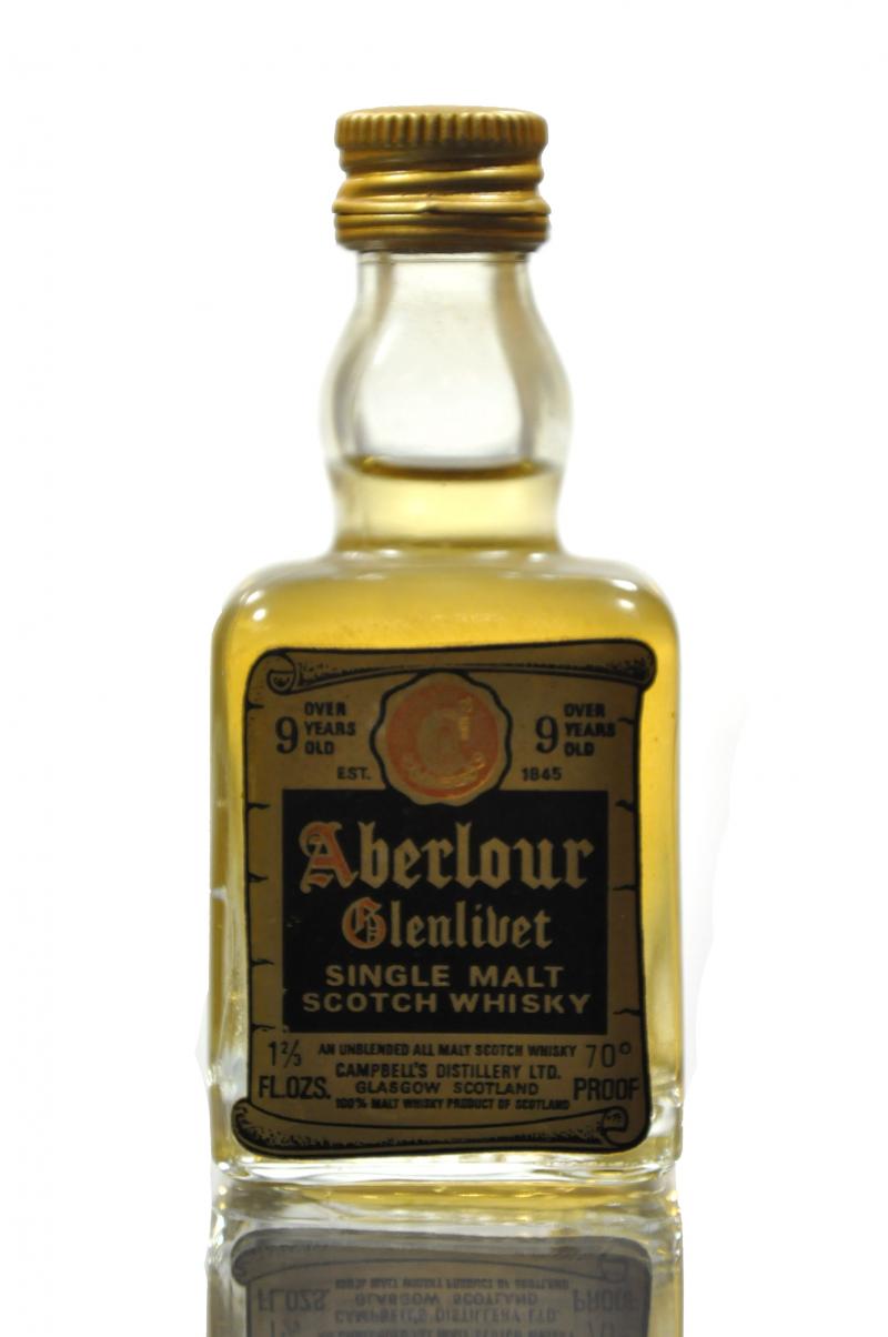 Aberlour-Glenlivet 9 Year Old - 70 Proof Miniature