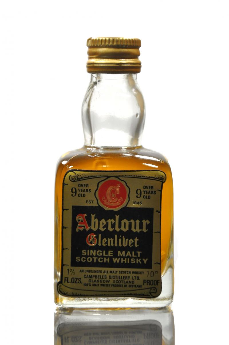 Aberlour-Glenlivet 9 Year Old - 70 Proof Miniature