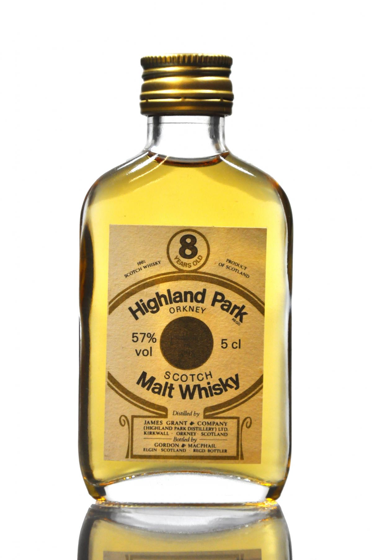 Highland Park 8 Year Old - Gordon & MacPhail - 100 Proof - Miniature
