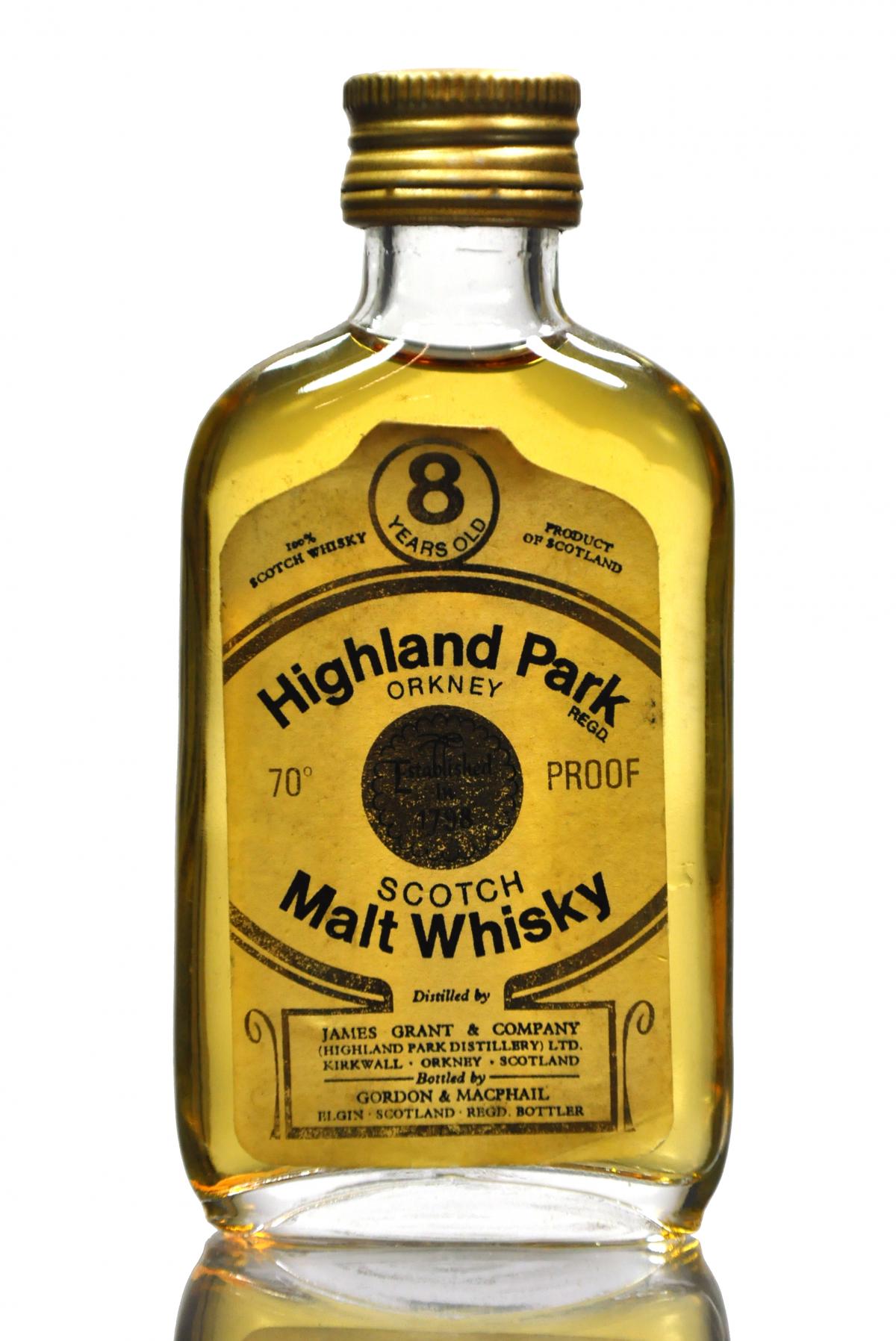 Highland Park 8 Year Old - 70 Proof - Gordon & MacPhail Miniature