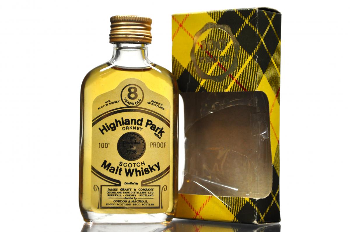 Highland Park 8 Year Old - Gordon & MacPhail - 100 Proof - Miniature