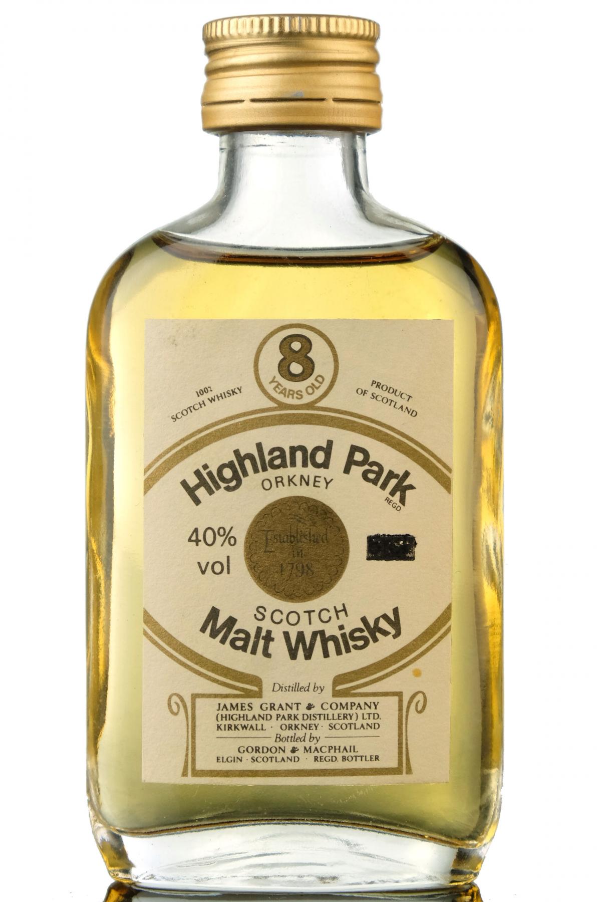 Highland Park 8 Year Old - Gordon & MacPhail Miniature