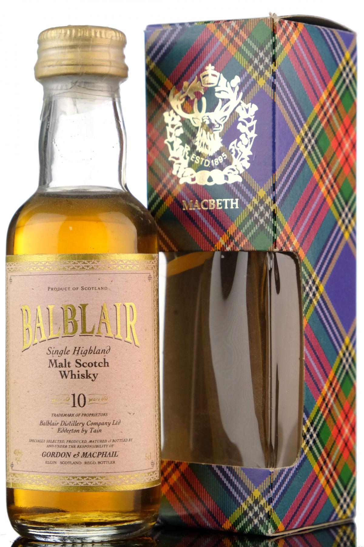 Balblair 10 Year Old - Gordon & MacPhail Miniature