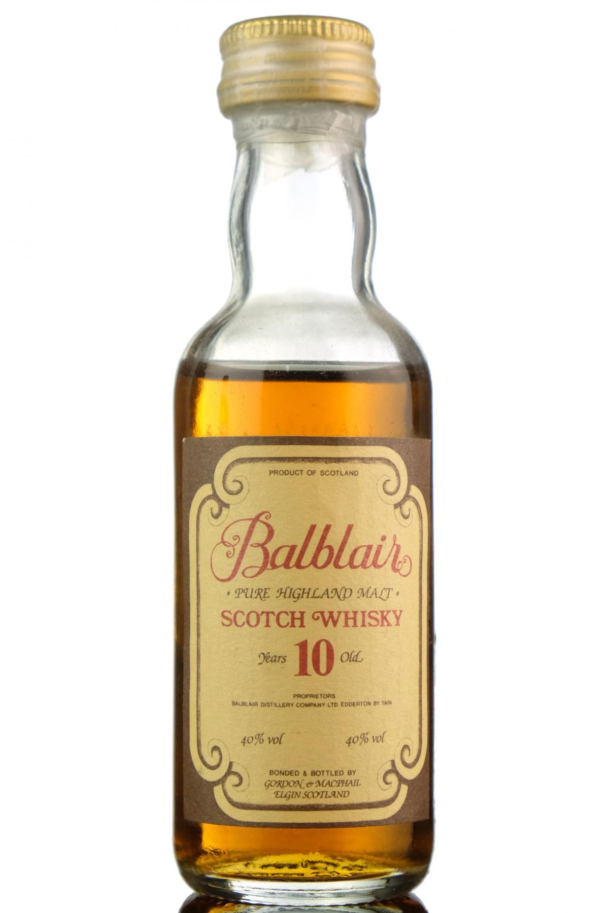 Balblair 10 Year Old - Gordon & MacPhail Miniature