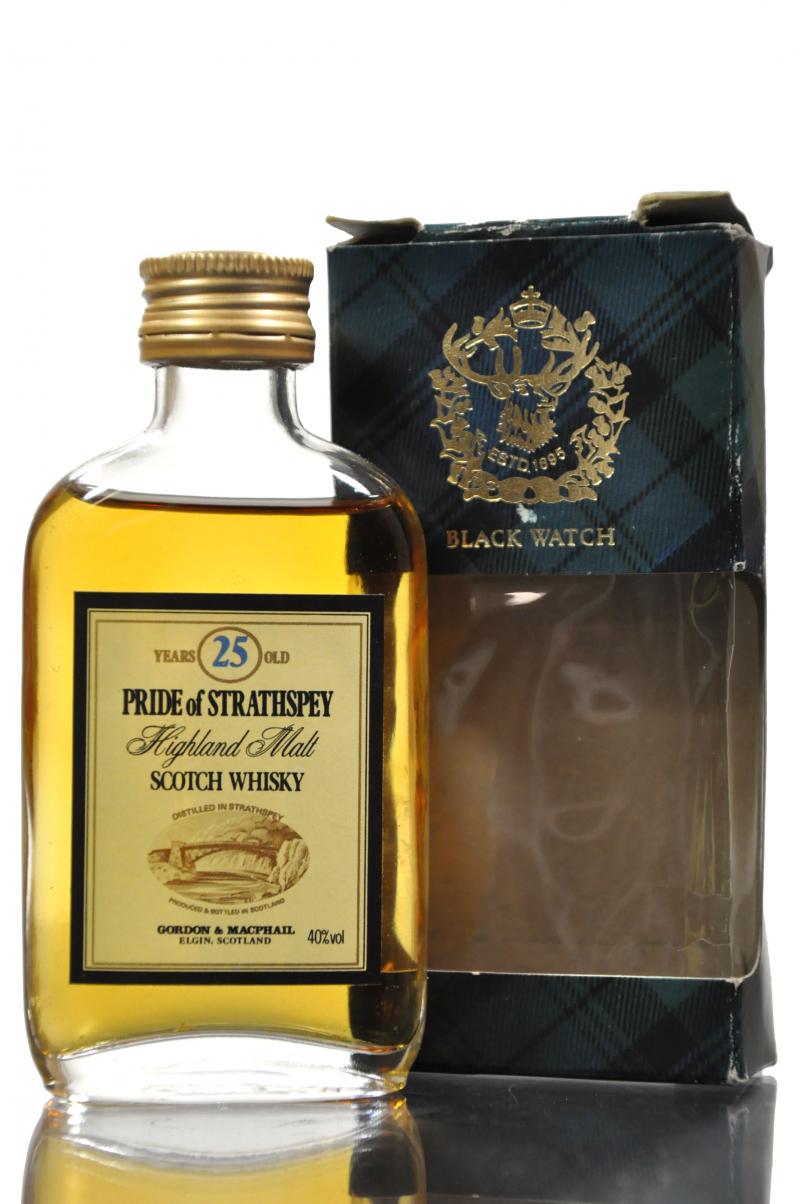 Pride Of Strathspey 25 Year Old - Gordon & MacPhail Miniature