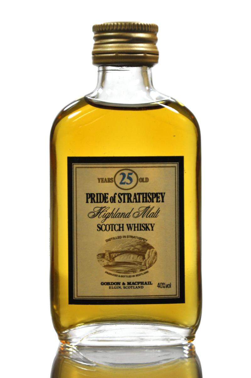 Pride Of Strathspey 25 Year Old - Gordon & MacPhail Miniature